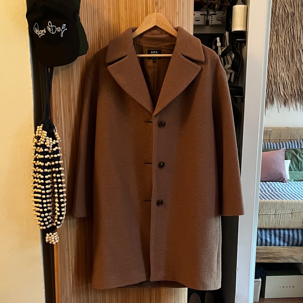 A.P.C. Women's Brown Pea Coat